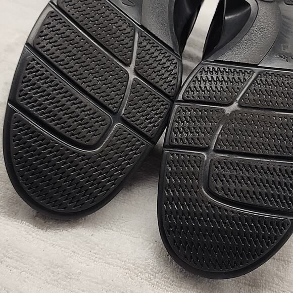 CLARKS TOUAREG VIBE BLACK LEATHER OXFORDS MENS 12 M GUC MADE IN INDIA - Picture 11 of 16